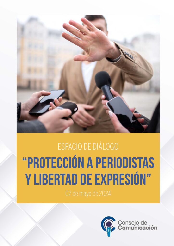 Espacio de diálogo Protección a periodistas y libertad de expresión