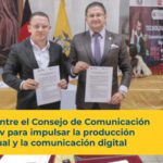 Alianza entre el Consejo de Comunicación y Cuest Tv para impulsar la producción audiovisual y la comunicación digital