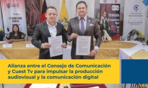 Alianza entre el Consejo de Comunicación y Cuest Tv para impulsar la producción audiovisual y la comunicación digital