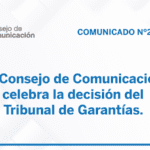 EI Consejo de Comunicación celebra la decisión del Tribunal de Garantías